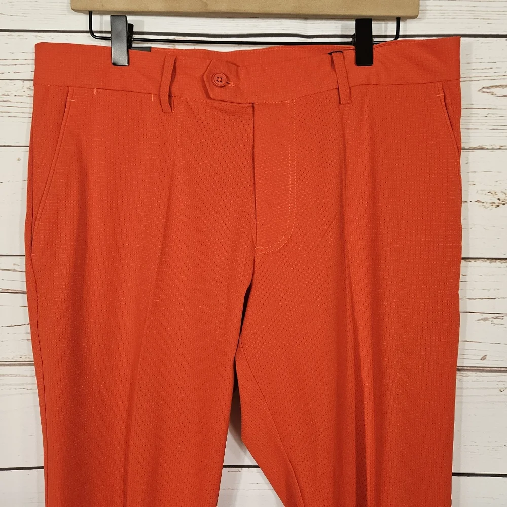 NWT J. Lindeberg | Vent Golf Pant In Fiery Red